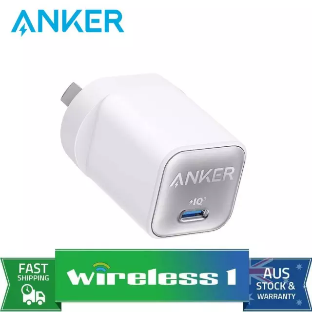 ANKER USB C Charger 323 Charger (33W) 2 Port Compact Charger for iPhone ( Black) $42.99 - PicClick AU