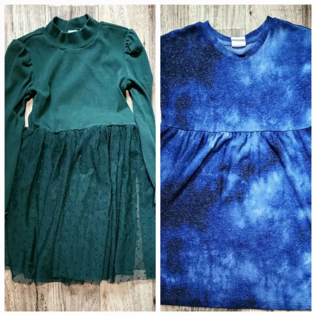 Gap Dress for Girls Tutu Mesh Green Blue Tie Dye Size S6-7 Kids Clothes Lot Of 2