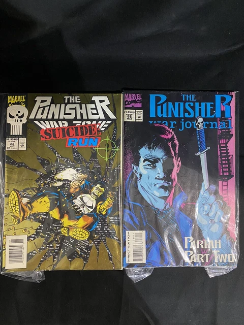Comic Books The Punisher War Zone #23 Suicide Run and #66 War Journal