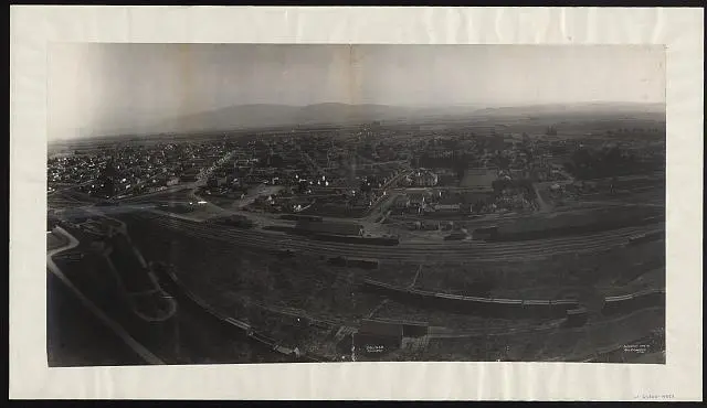 Salinas,California,Monterey County,CA,c1906,Aerial View,Railroad Tracks,RR