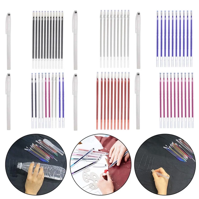 Stylo Marqueur Pour Tissu - Effaçable à La Chaleur - Rechargeable - Parfait Pour Couture, Quilting Et Projets Créatifs - 11
