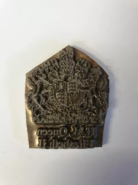 Hot Foil Printing Plate Adana Letterpress Queen Elizabeth Ii Jubilee Monarchy