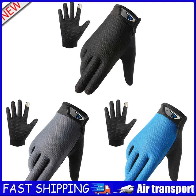 Anti Slip Men Gloves Summer Touch Screen Sports Fishing Bike Cycling Hand Gloves
