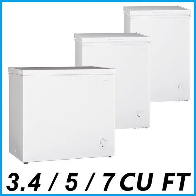 DEEP CHEST FREEZER Water Drain Garage Kitchen Energysaving w