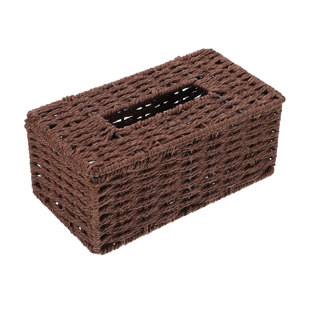 Geflochtener Katzenkorb Gewebte Tissue-Box Geschirrtücher Pappschachtel