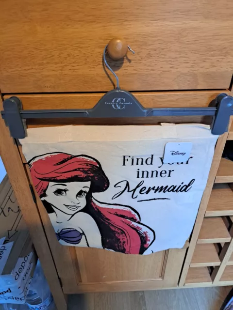 Disney Little Mermaid Ariel  CANVAS TOTE BAG NEW find your inner mermaid
