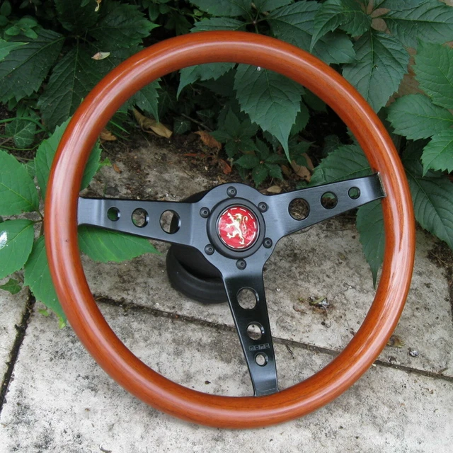 Volant En Bois MOMO TYPE VL35 / KBA70113 / 12-91 Pour Renault - Occasion, En état Fonctionnel