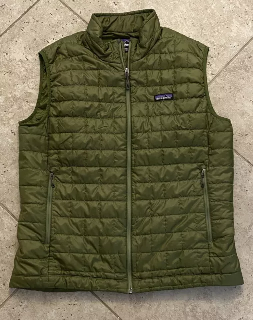 Patagonia Nano Puff Vest Mens Large Primaloft Full Zip Quilted Puffer Jacket