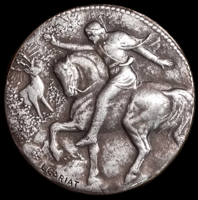 Médaille Chien Société Canine Midi Côte D'Azur - MED1821 - Argent Plaqué