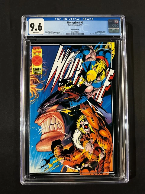 Wolverine #90 CGC 9.6 (1995) - Deluxe Edition, Wraparound cover, Double-gatefold