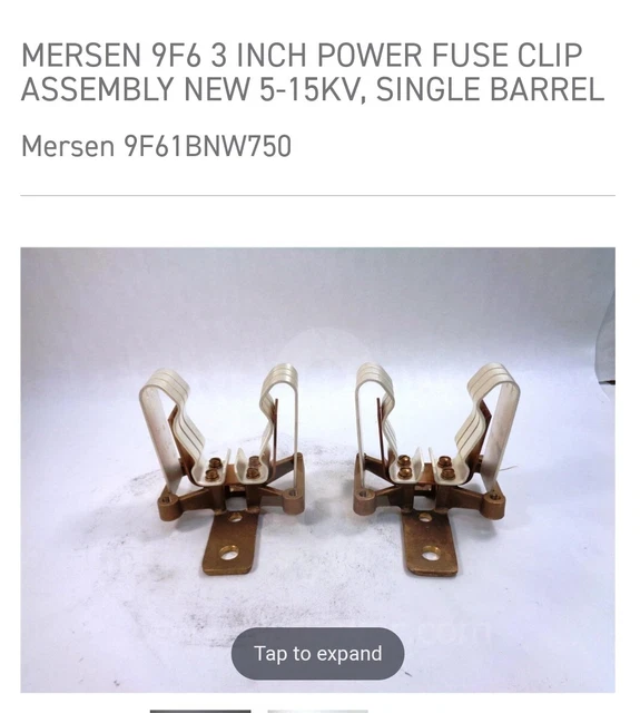 Mersen 9F61BNW750  Fuse Clips