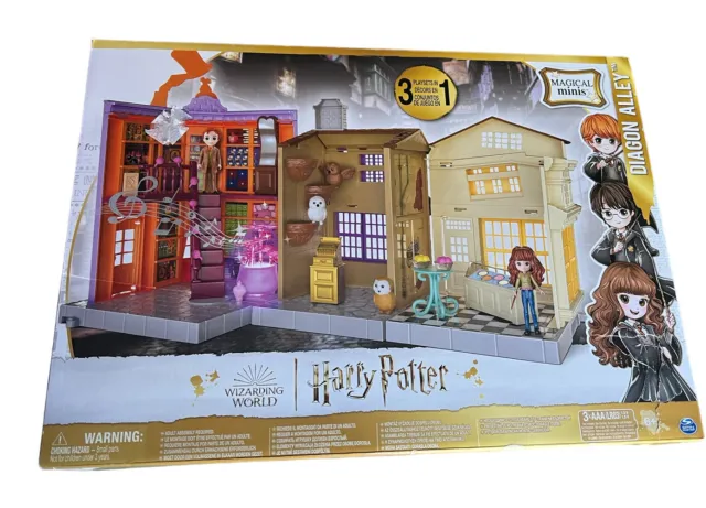 Harry Potter Wizarding World Magical Minis 3 in 1 Diagon Alley Playset New in Bx