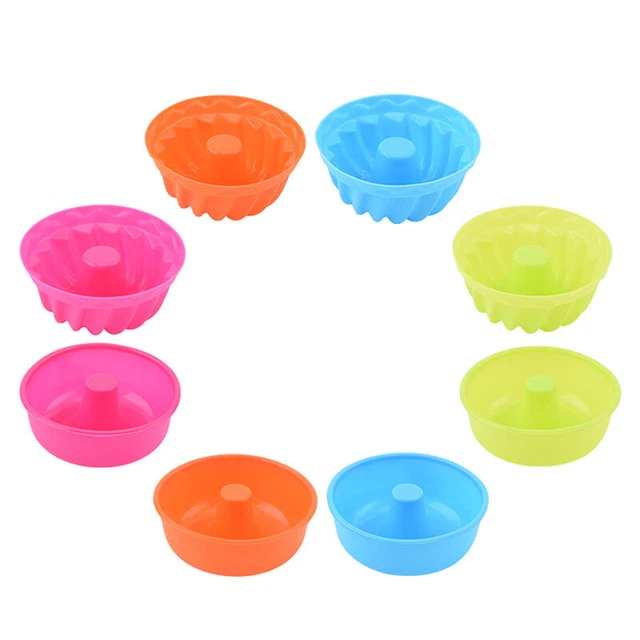 1/5 PIEZAS Silicona En Forma de Calabaza Taza Pudín Cupcake Muffin Donut Hornear M St