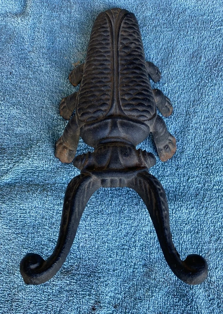 Vintage Cast iron beetle Scarab Bug Boot Jack Scraper Shoe Remover Antique Metal Vintage Cast iron beetle Scarab Bug Boot Jack Scraper Shoe Remover Antique Metal