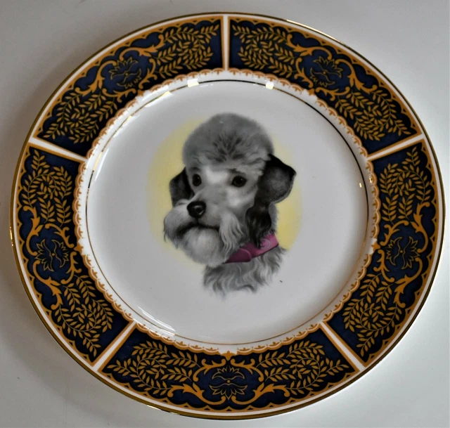 Kerry Blue Terrier Plate Dish Decorative 27cm wide English