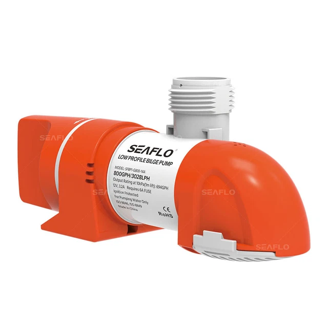 SEAFLO Bilge 13A Low-Profile Bilge Pump 12/24V 1100 GPH | 4Boats main image 1