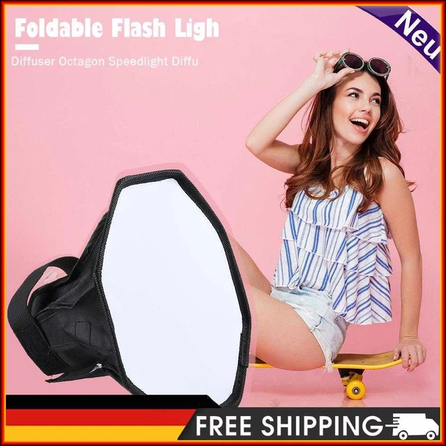 Accesorios para cámara con flash octágono plegable de fotografía PULUZ 20 cm caja suave