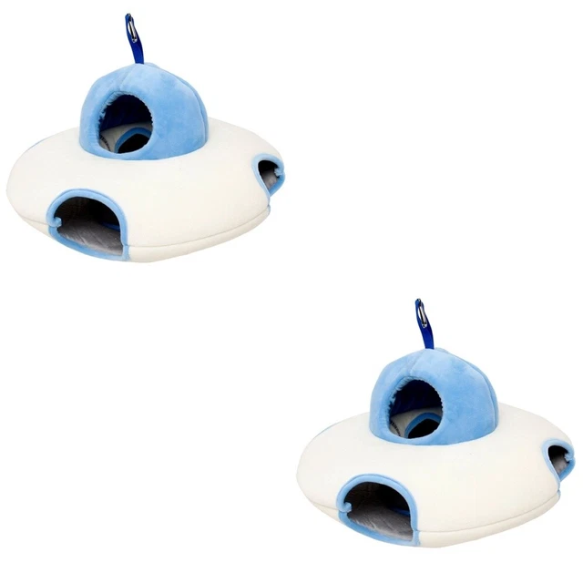 2x Hamster Warme Hütte Guinea Pig Bett Hedgehog Winter Bett