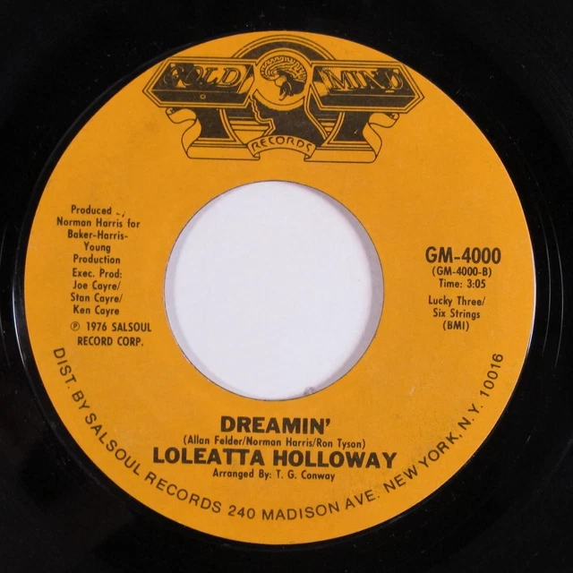 70S SOUL 45 LOLEATTA HOLLOWAY Dreamin' GOLD MIND HEAR d $12.39