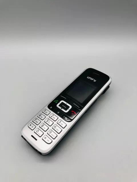 Unify OpenScape DECT Phone S5 Mobilteil Telefon Phone schwarz silber + Clip