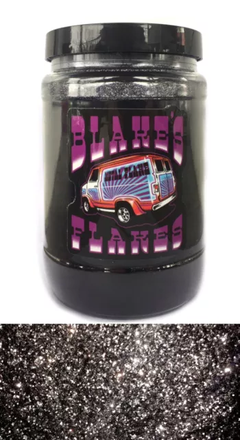 1lb Blakes Metal Flake .015 BLACK Hot Rod Custom Automotive