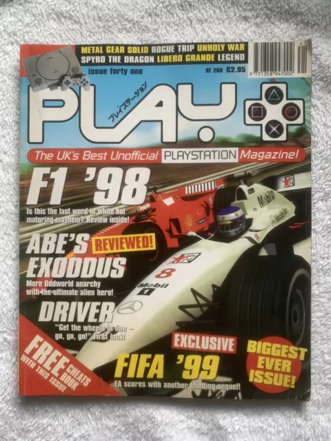 Playstation Magazine F1 98 Issue 41 Retro/Vintage 1998