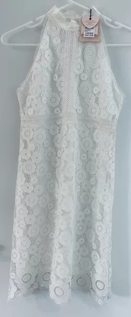 Review Size 16 Girls Harbour Dress White Cotton Lace New W TAGS RRP $99.95