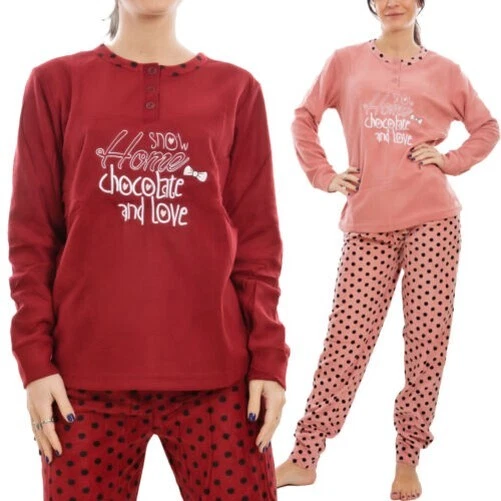 Chemise De Nuit Polaire Manches Longues Pour Femmes Et Filles - Style Lolita Mignon, Taille M à XL