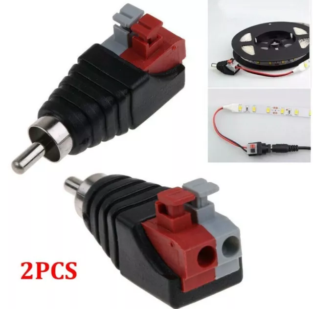 New Practical Replacement RCA Male Connector Accessories Audio Push Type