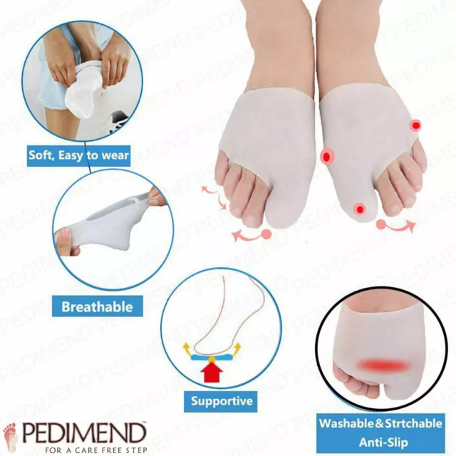 2x Big Toe Bunion Splint Straightener Corrector Foot Pain Relief Hallux Valgus