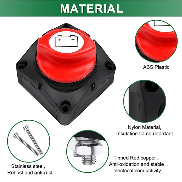 Interruttore di separazione batteria interruttore principale interruttore di corrente 300 A Emertaus separatore polari camion