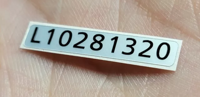 1(ONE) Nintendo Game Boy Light MGB-101Replacement SERIAL NUMBER  Sticker Label