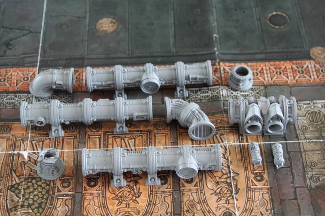 Décor Warhammer 40K - Conduits Plasma Thermic - Secteur Raffinerie - NEUF