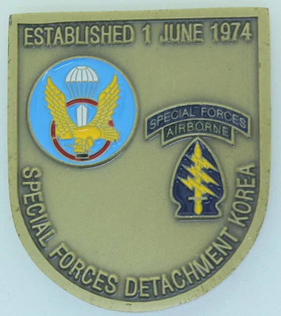 US ARMY SPECIAL Forces Detachment Korea Challenge Coin GH EUR 12,00