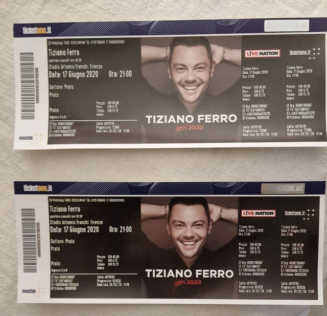 Biglietti Concerto Tiziano Ferro Firenze