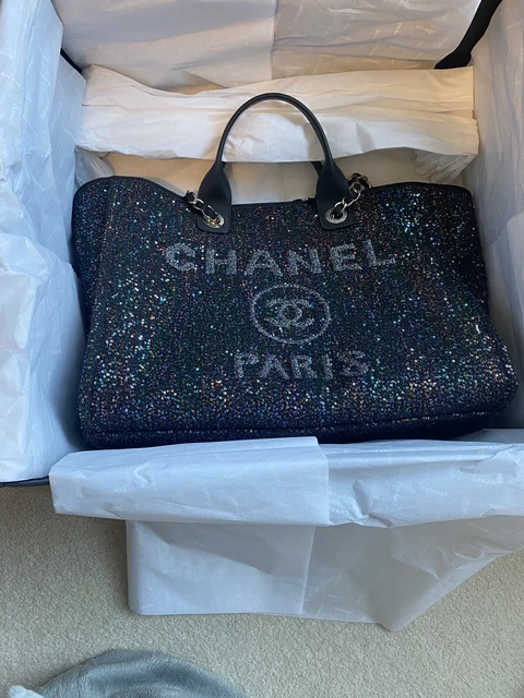 Chanel deauville deals sequin tote