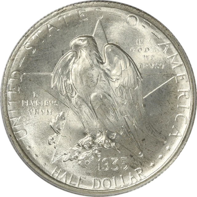1935 TEXAS COMMEMORATIVE Half Dollar 50c, PCGS MS 67 - Original
