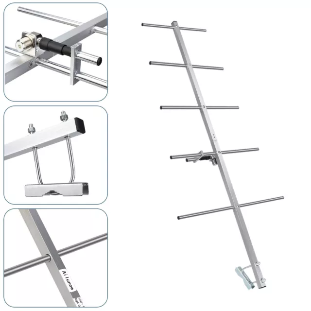 AY03 Yagi SL16-K 100W Antenna UHF 5 Elements for Base Station Ham Radio RepeatmS