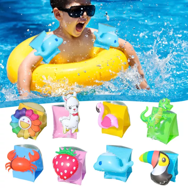 Kids Children Toddler Inflatable Cartoon Swim Swimming Armbands Floater Sleeves