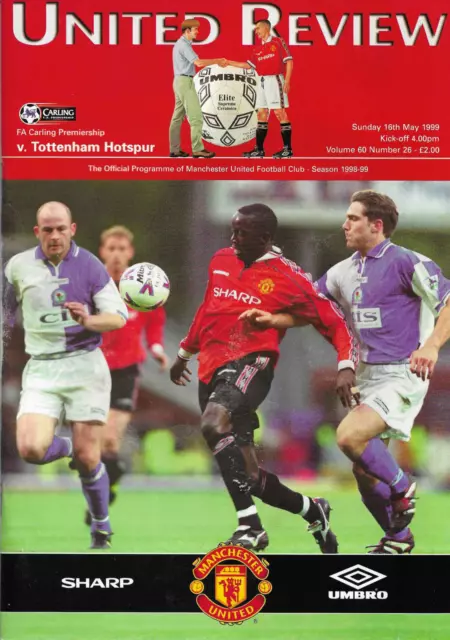 1998/99 League Manchester United v Tottenham Hotspur (Title win Treble Season)