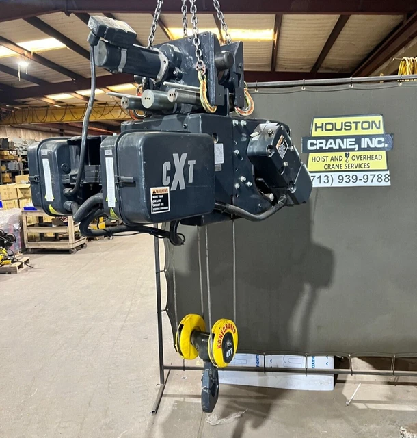 Konecrane 4 Ton Wire Rope Hoist w/ Motorized Trolley, 19.8 Ft Lift, 460-3-60V