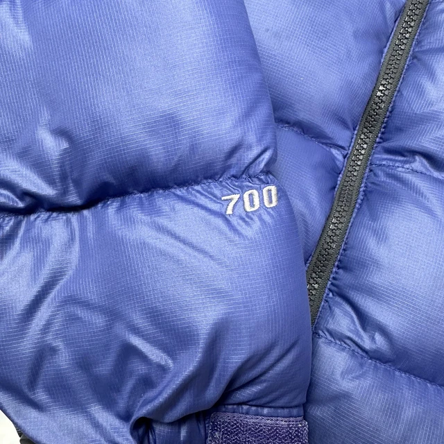 Giacca tampone The North Face da uomo blu Nuptse piumino d'oca 700 taglia large 6