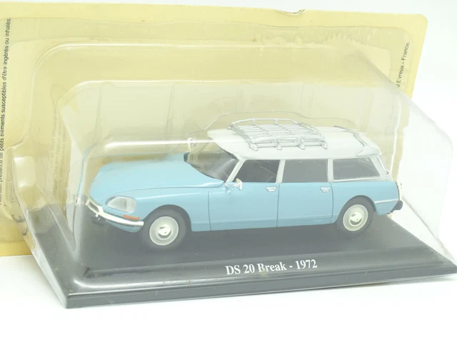 Universal Hobbies UH Presse 1/43 - Citroen DS 20 Break 1972 Bleue