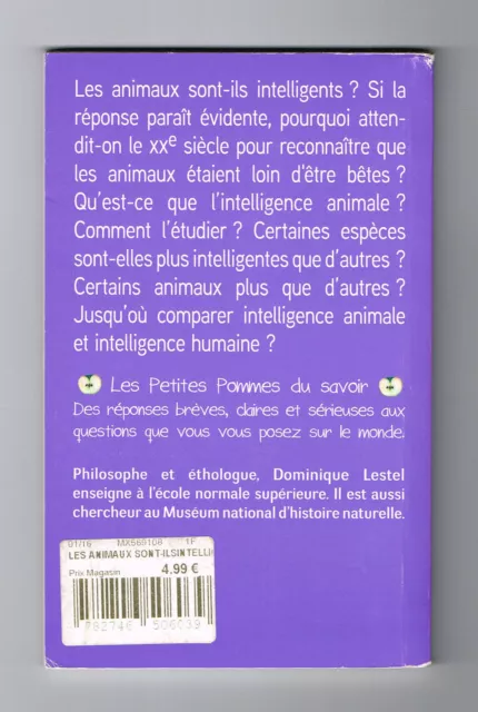 *** Les animaux sont-ils intelligents ? *** Dominique Lestel - 2012 2