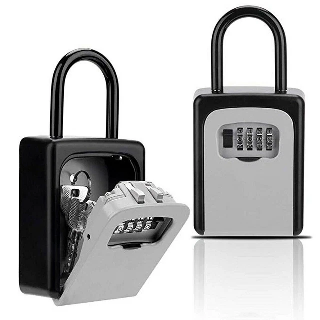 Boîte de verrouillage portable Safe Key avec code à 4 chiffres pour...