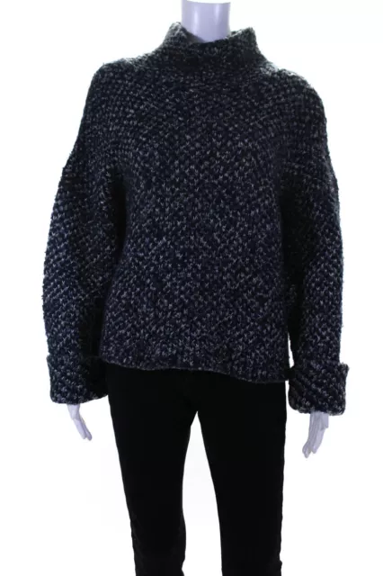 3.1 Phillip Lim Womens Blue Chunky Sweater Blue Size 6 14138587