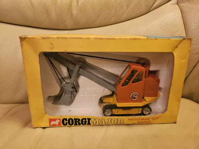 Vintage 1973 Corgi Major 1128, Priestman 'Cub' Shovel, Diecast Model  Boxed