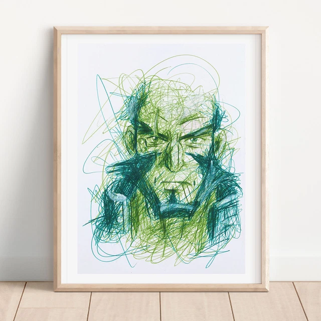 Jet Black Ballpoint Pen Print, Cowboy Bebop Print