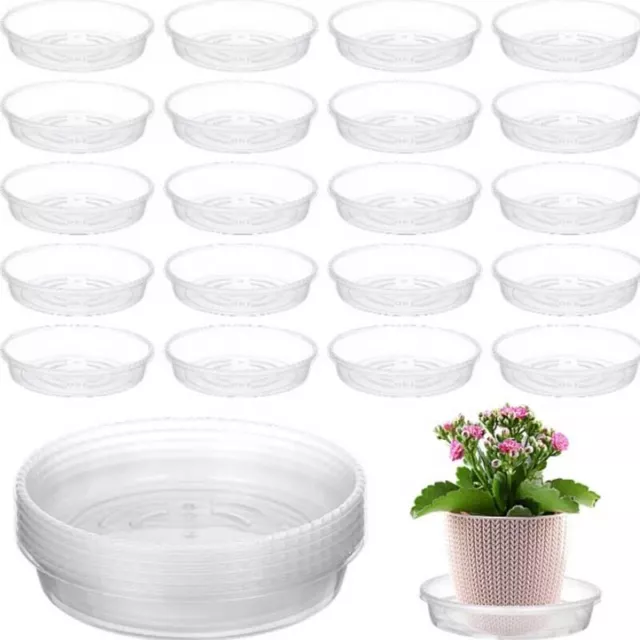 10x Saucer Base Round Plant Flower Pot Plate Water Drip Tray Planter Garden