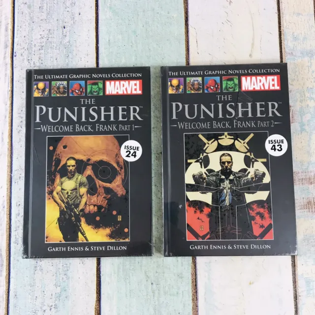 The Ultimate Graphic Novel Series Marvel The Punisher Welcome Back Frank 1 & 2